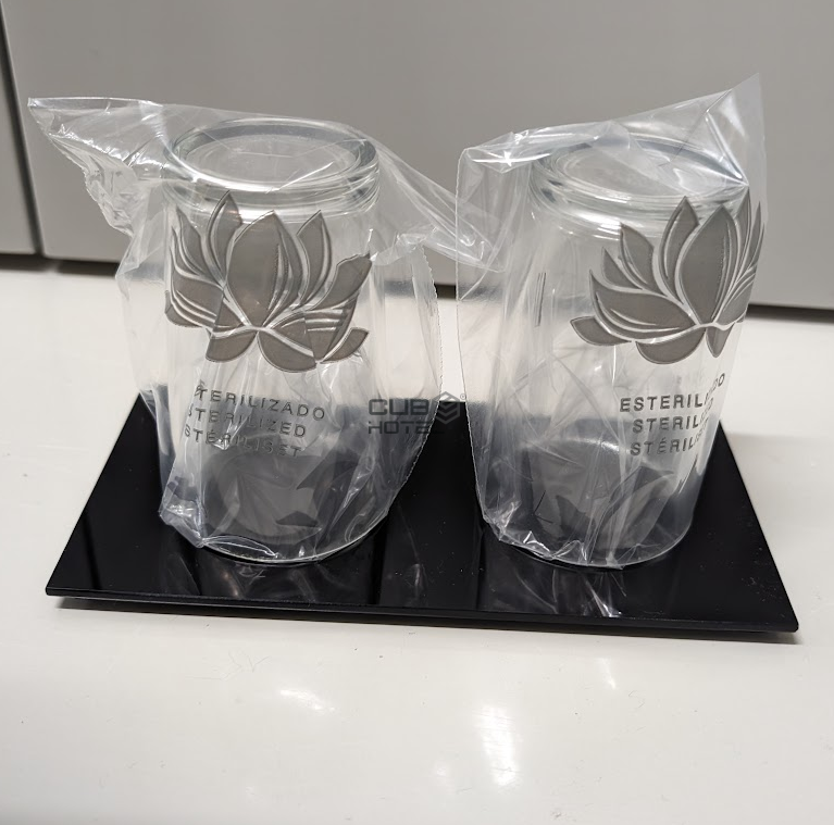 Bandeja Acrilico Negra 20x10 cm